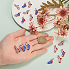 20Pcs 2 Colors Alloy Enamel Christmas Theme Pendants PALLOY-CJ0001-138-3