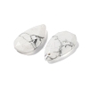Natural Howlite Faceted Pendants X-G-D082-01A-2