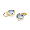 Brass Pave Cubic Zirconia Pendants KK-Z137-21G-07-2