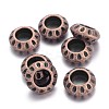 Tibetan Style Alloy European Beads TIBEB-EAA386Y-R-FF-1