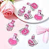 8Pcs 4 Styles Acrylic Pendants MACR-FS0001-76-8