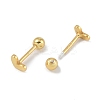 Heart 999 Fine Silver Cartilage Earrings for Women EJEW-S215-29G-01-3