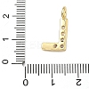 Brass Micro Pave Clear Cubic Zirconia Pendants KK-I476-01G-L-3