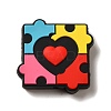 Infantile Autism Theme Silicone Focal Beads SIL-P007-C02-1