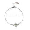 925 Sterling Silver Link Bracelets for Women BJEW-D346-01A-P-4