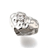 Brass Micro Pave Clear Cubic Zirconia Beads KK-U061-15C-P-2