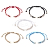 Polyester Braided Bead Bracelet Making AJEW-JB01250-1