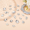 80Pcs 6 Style Irregular Rhombus & Teardrop Glass Sew On Rhinestone GLAA-GO0001-16-4
