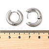 Tarnish Resistant 202 Stainless Steel Huggie Hoop Earrings EJEW-O087-08L-P-2