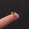 Brass Micro Pave Clear Cubic Zirconia Cartilage Earrings for Women WGD0011-30-1