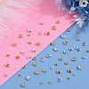 600Pcs 6 Styles Brass Crimp Beads Covers KK-SP0001-92-4