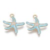 Alloy Enamel Pendants X-ENAM-T009-60A-RS-1