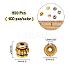 600Pcs 6 Colors Tibetan Style Alloy Beads TIBEB-AR0001-02-5