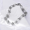 Tarnish Resistant 304 Stainless Steel Link Chain Bracelets X-BJEW-Z011-09P-1
