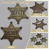 4Pcs 2 Colors Tibetan Style Alloy Brooches JEWB-FG0001-24-4