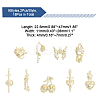 18Pcs 9 Style Rack Plating Alloy Pendants FIND-CA0007-41-2