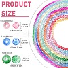 10Strands 10 Colors Transparent Painted Glass Beads Strands DGLA-YW0001-39A-3