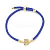 Adjustable Nylon Cord Bracelets X-BJEW-C096-01G-02-4