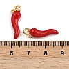 Brass Enamel Pendants KK-I377-01G-03-3