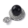 Natural & Synthetic Mixed Gemstone Pendants G-K339-04P-3
