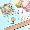 60Pcs 4 Colors Tibetan Style Treble Clef Pendants TIBEP-YW0002-09-5