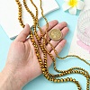 4 Strands 4 Styles Electroplate Transparent Glass Beads Strands EGLA-YW0001-84A-4