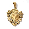 PVD Vacuum Plating 304 Stainless Steel Pendants STAS-L081-036G-1