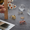 3Pcs 3 Colors Alloy Sculpture Display Decorations DJEW-FG0001-37-3