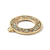 Rack Plating Brass Micro Pave Colorful Cubic Zirconia Pendants KK-F852-17G-03-3