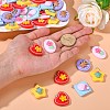 30Pcs 5 Styles Opaque Resin Pendants RESI-CJ0002-30-4