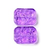 Transparent Spray Painted Glass Beads GLAA-I050-08F-2