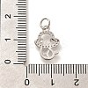 Rack Plating Brass Micro Pave Cubic Zirconia Pendants KK-H508-28P-09-3