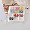 Transparent Acrylic European Beads OACR-N163-26-1