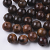 Natural Wood Beads WOOD-S666-8mm-04-1