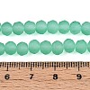 Baking Paint Frosted Glass Beads Strands X-FGLA-N003-6mm-03-4