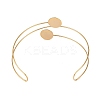 304 Stainless Steel Cuff Necklace Making STAS-B117-02G-2