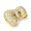 Rack Plating Brass Cubic Zirconia Pendants KK-S378-02G-E-2