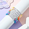 8Pcs 8 Colors Polymer Clay Beaded Stretch Bracelets BJEW-SW00146-5