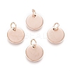 Ion Plating(IP) 304 Stainless Steel Charms EJEW-L238-03C-RG-1