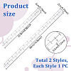 2Pcs 2 Styles Acrylic Measuring Tool TOOL-GA0002-05-2