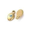Real 14K Gold Plated 304 Stainless Steel Charms STAS-R005-09G-01-2