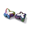 UV Plating Rainbow Iridescent Acrylic Beads OACR-H112-19D-2