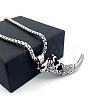Vintage 304 Stainless Steel Wolf Tooth Shaped Pendant Necklaces for Men CG2118-4