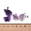 Natural Amethyst Pendants G-T144-11E-3