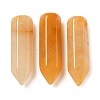Natural Topaz Jade Pointed Pendants G-C158-05G-1