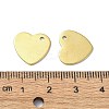 Ion Plating(IP) 201 Stainless Steel Charms X-STAS-H191-01C-G-3