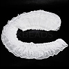 5 Yards Polyester Pleated Flower Lace Trim OCOR-GF0003-89A-7