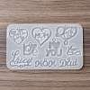 Heart & Word Love DIY Pendant Silicone Molds LS-SIMO-Q001-02D-6