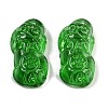 Spray Painted Imitation Jade Glass Beads GLAA-Z007-01D-1