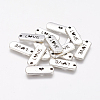 Tibetan Style Alloy Rectangle with Word Love Pendants LS-X-TIBEP-Q043-069-RS-1